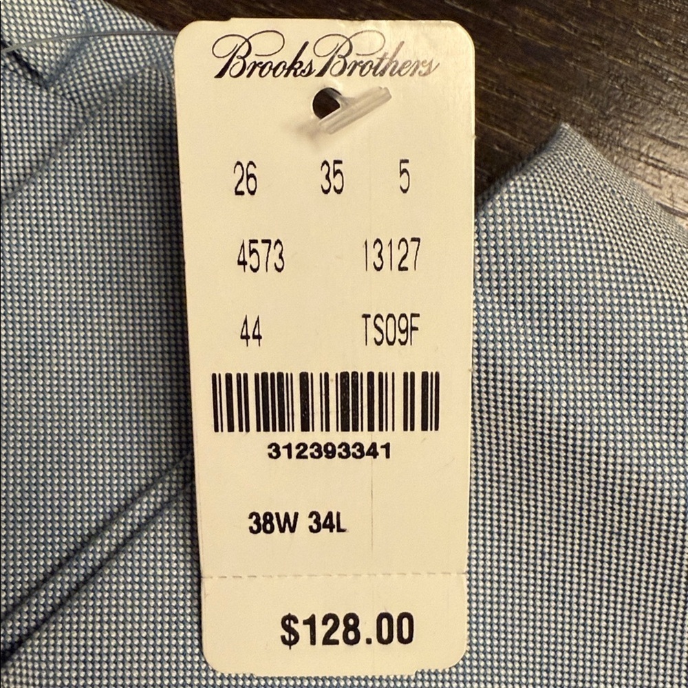 Brooks Brothers Country Club Oxford Cloth Blue Pants - Picture 3 of 6